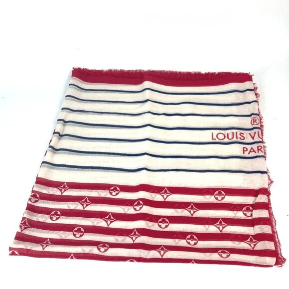 LOUIS VUITTON M76193 LV Escal Etol-Pareo Summer Stripe Width Stole/Shawl - Picture 1 of 10